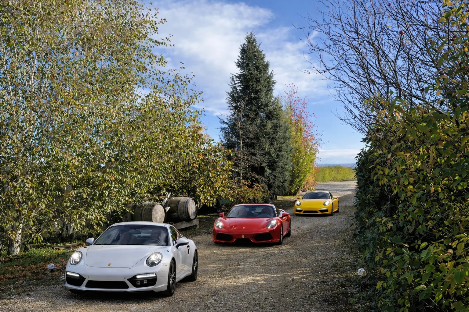 Entrée et bâtiments du Domaine de la Noiseraie, Belleville-en-Beaujolais
