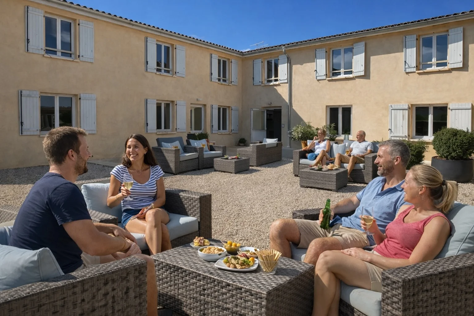 Extérieur et jardins du Domaine de la Noiseraie, Belleville-en-Beaujolais